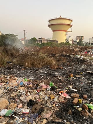 trash burnt into trash